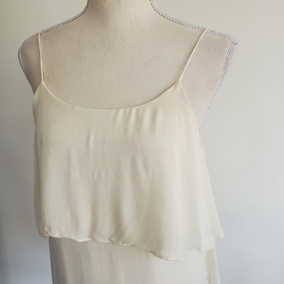 Alice + Olivia White Silk Layered Camisole - Picture 4 of 10